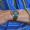 Olive Two Piece Ballistic Nylon Military Strap PVD By DaLuca Straps.