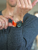Single Piece Orange Ballistic Nylon Military Strap Matte By DaLuca Straps.