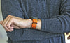 Orange Ballistic Nylon Military Watch Strap With A PVD Buckle By DaLuca Straps.