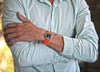Braided Nylon Perlon Watch Strap Orange Polished Buckle Main By DaLuca Straps.