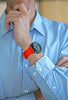Orange Two Piece Ballistic Nylon Military Band Matte By DaLuca Straps.