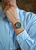 Two Piece Ballistic Nylon Watch Strap Orange PVD By DaLuca Straps.