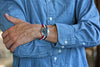 Red White And Blue Two Piece Ballistic Nylon Military Strap Matte By DaLuca Straps.