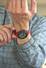 Single Piece Red Ballistic Nylon Military Strap PVD Main By DaLuca Straps.