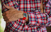 Braided Nylon Perlon Watch Strap Red Polished Buckle Main By DaLuca Straps.