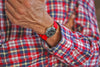 A Gorgeous Braided Nylon Perlon Watch Strap Red Polished Buckle Main By DaLuca Straps.