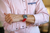 Red Two Piece Ballistic Nylon Military Band Matte By DaLuca Straps.