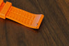 DaLuca Straps Adventurer Rubber FKM Watch Strap Orange Buckle And Quick Release System