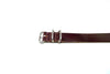 Shell Cordovan Single Piece Military Leather Watch Strap Color 8 Matte Buckle By DaLuca Straps.