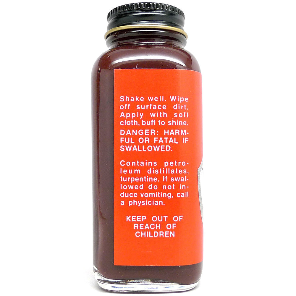 Venetian Cream in a 4oz Size with a Brown Color in a Glass Bottle And Metal Cap DaLuca Straps.