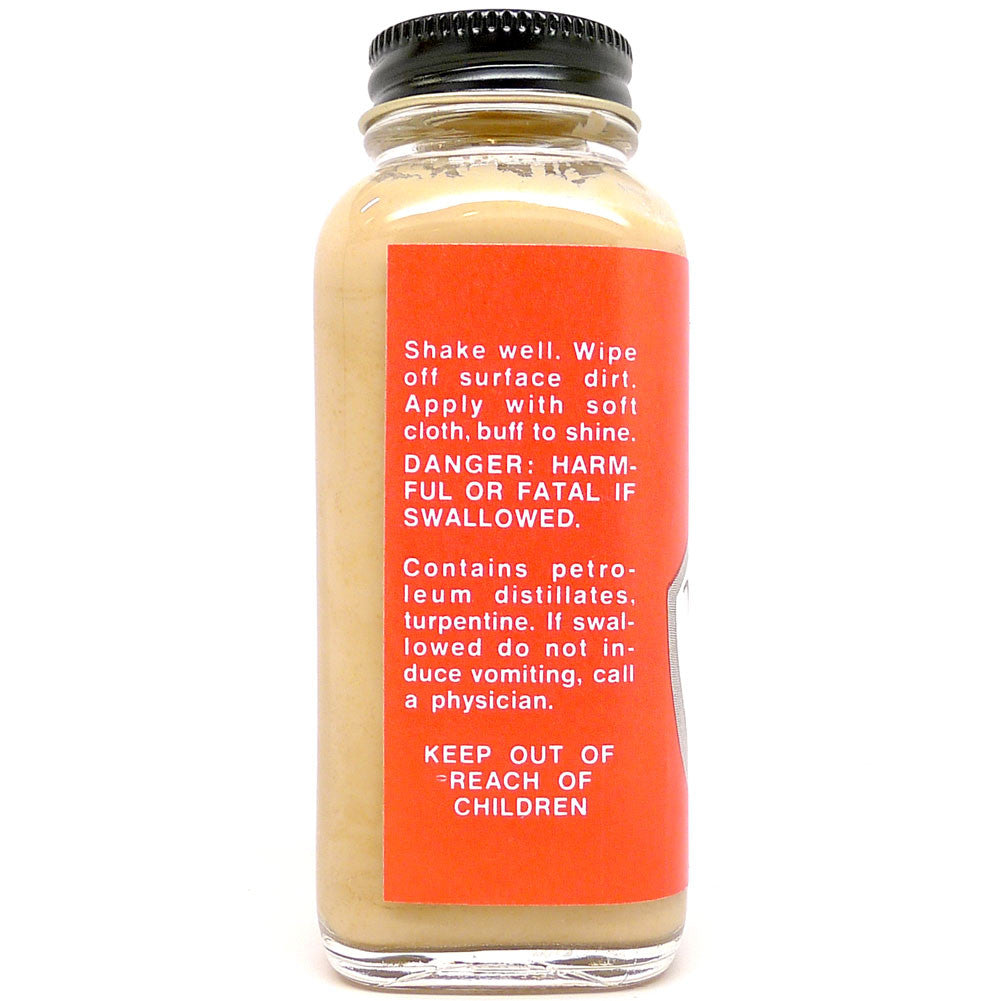 Venetian Cream in a 4oz Size with a Tan Color in a Glass Bottle And Metal Cap Side DaLuca Straps.