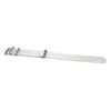 White Ballistic Nylon Military Watch Strap With A Matte Silver Buckle By DaLuca Straps.