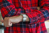 White Ballistic Nylon Military Watch Strap With A PVD Buckle By DaLuca Straps.