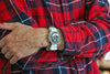 White Ballistic Nylon Military Watch Strap With A PVD Buckle By DaLuca Straps.