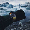 Yellow Ballistic Nylon Military Watch Strap With A PVD Buckle By DaLuca Straps.