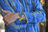 Two Piece Ballistic Nylon Watch Strap Yellow PVD By DaLuca Straps.