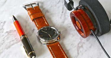 panerai radiomir and montblanc hemingway bp pen and grado rs1 headphones