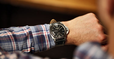 shell cordovan watch band on a panerai 233 watch