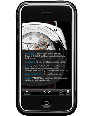 New Panerai iPhone Application