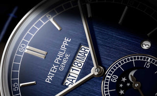 patek philippe watch dial close up