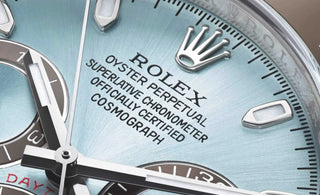 rolex daytona cosc certification dial close up