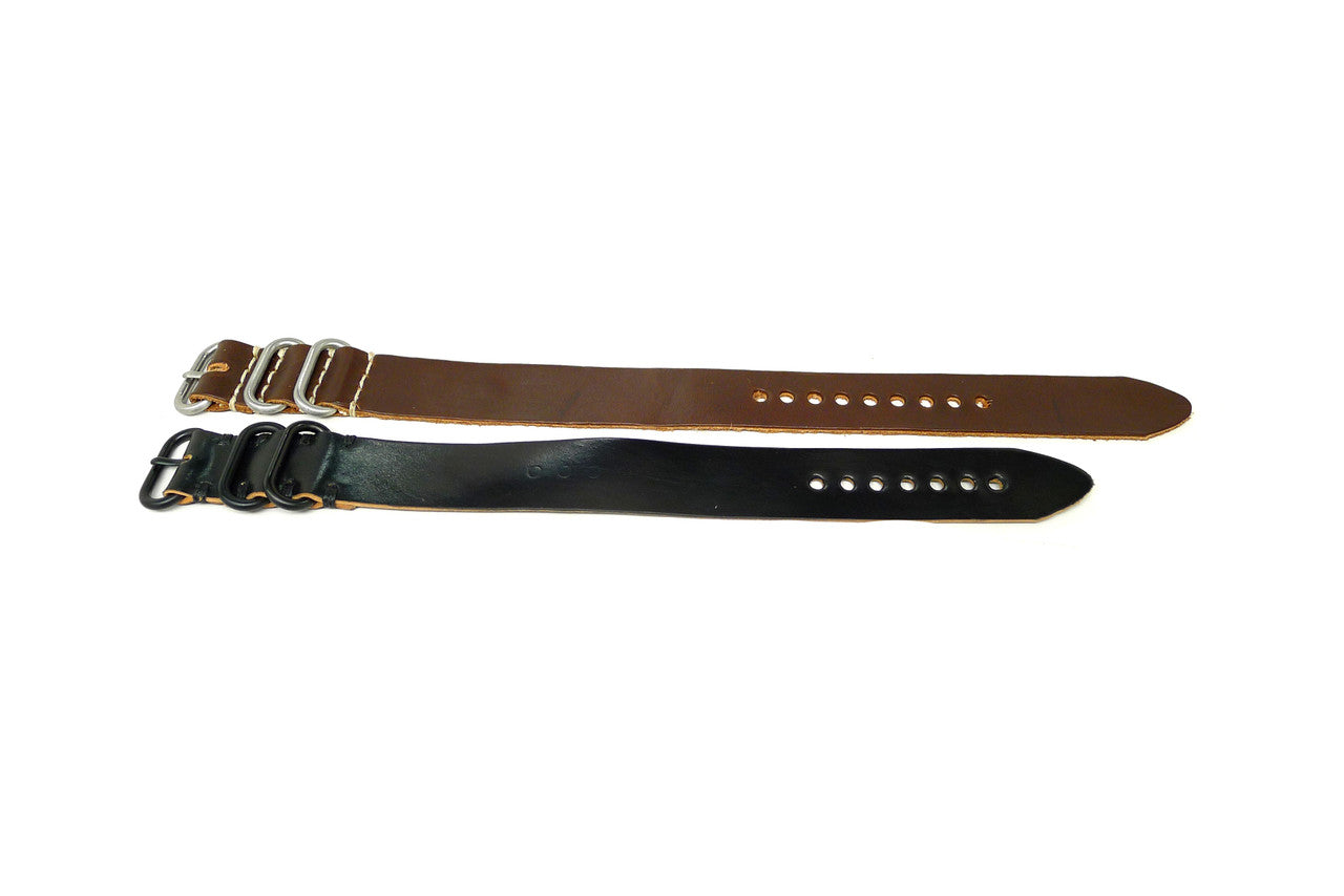 22mm Leather Horween Strap 2x Pack (SKU 115) Clearance