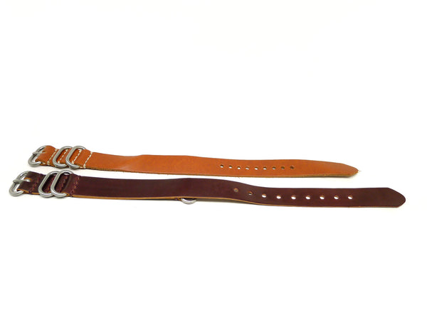 18mm Horween Shell Cordovan Strap 2x Pack - Set 18-10