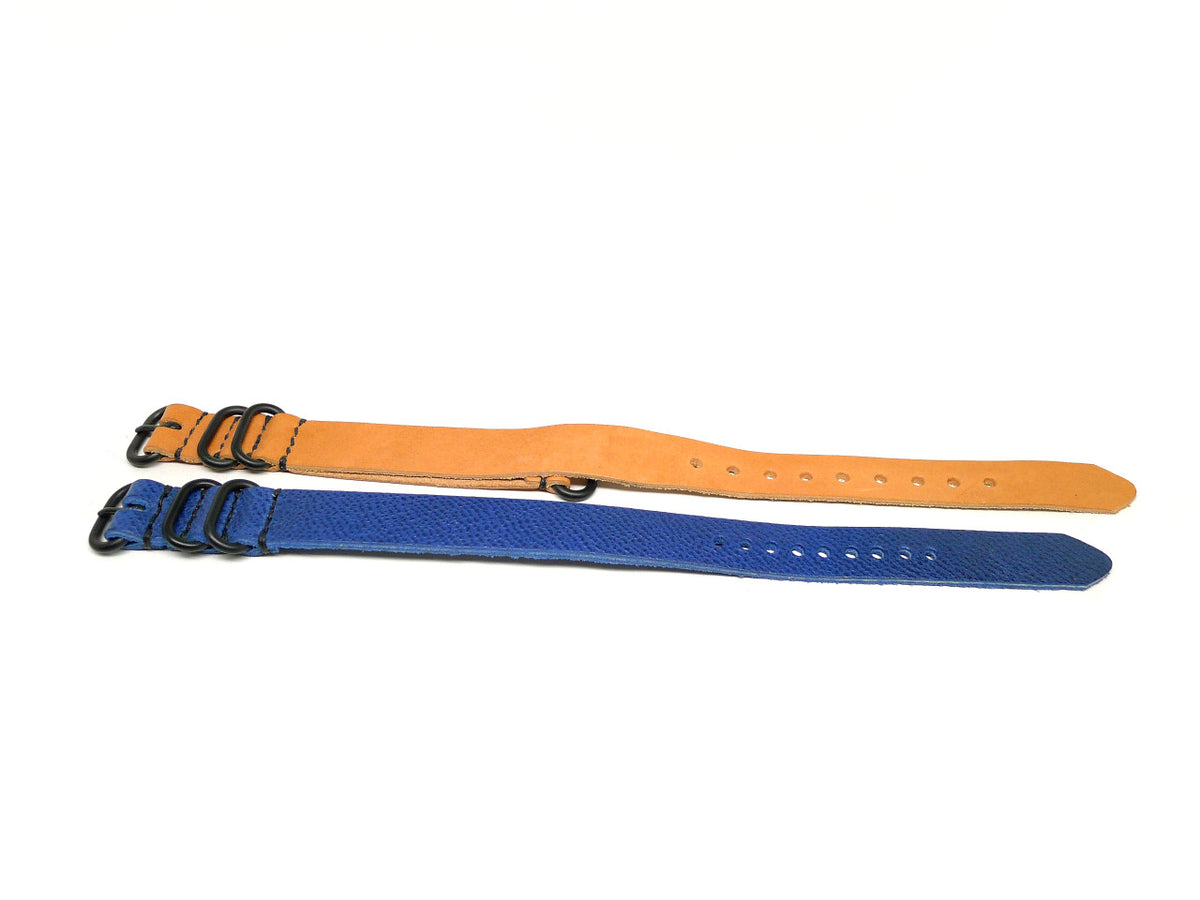 18mm Horween Leather watch strap 2-pack, set 18-11