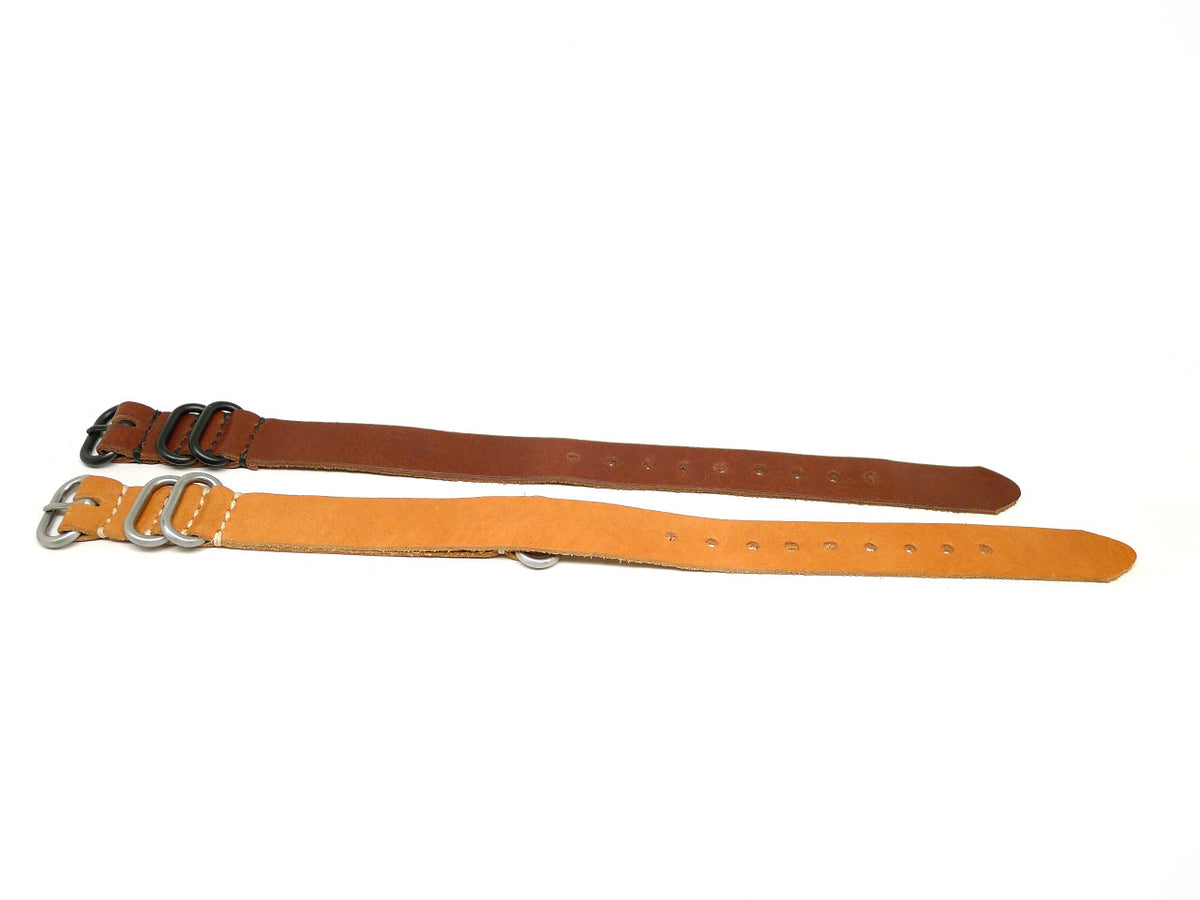 18mm Horween Leather watch strap 2-pack, set 18-28