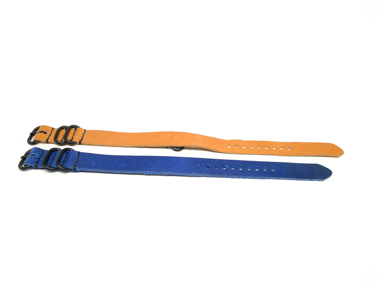18mm Horween Leather watch strap 2-pack, set 18-33