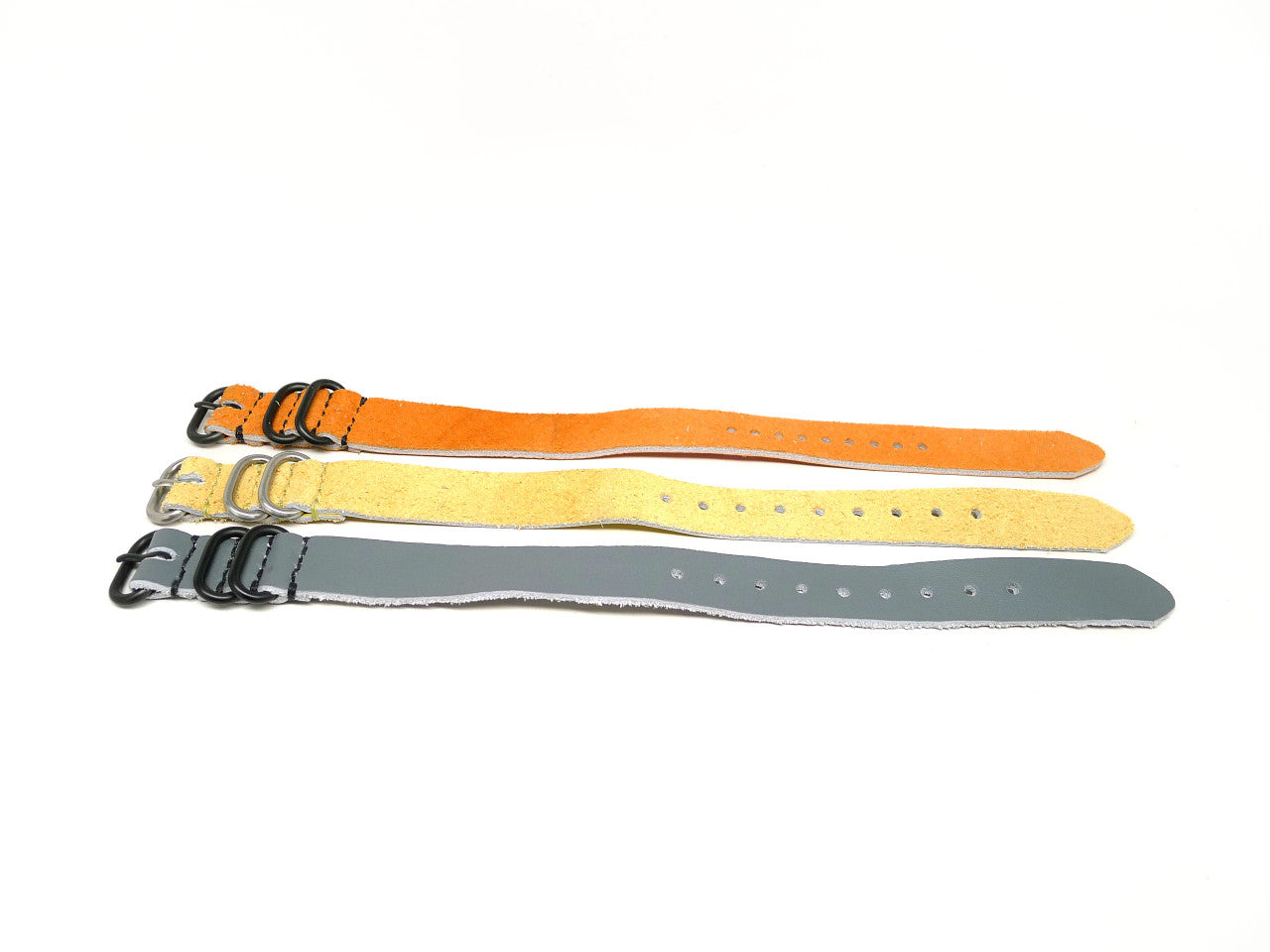 18mm Leather Strap 3x Pack - Set A Clearance