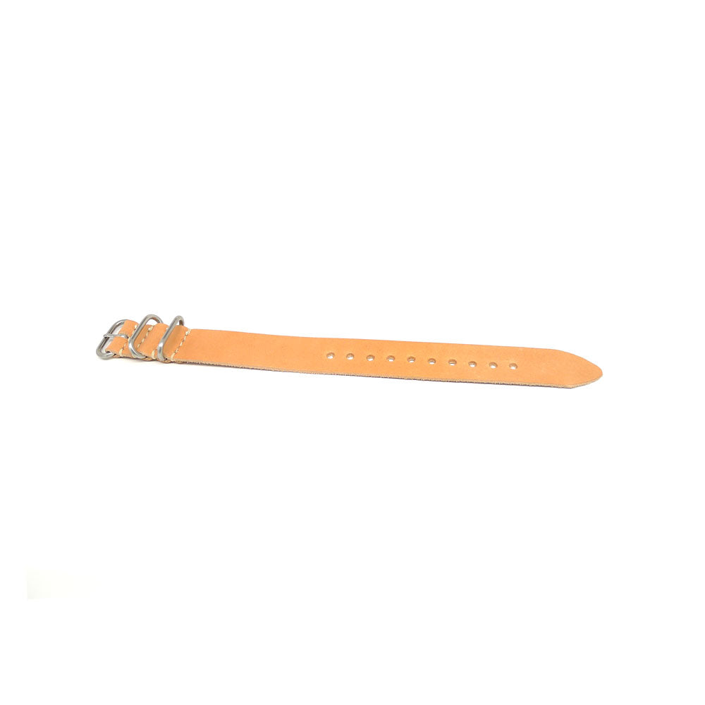 Military Single Piece Watch Strap Natural Essex Matte Main By DaLuca Straps.