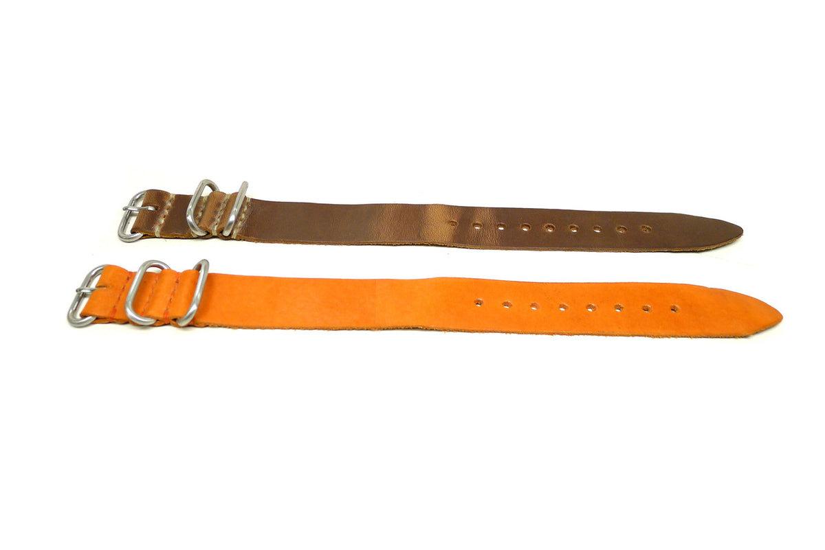 24mm Horween Leather watch strap 2-pack, set 24Z14