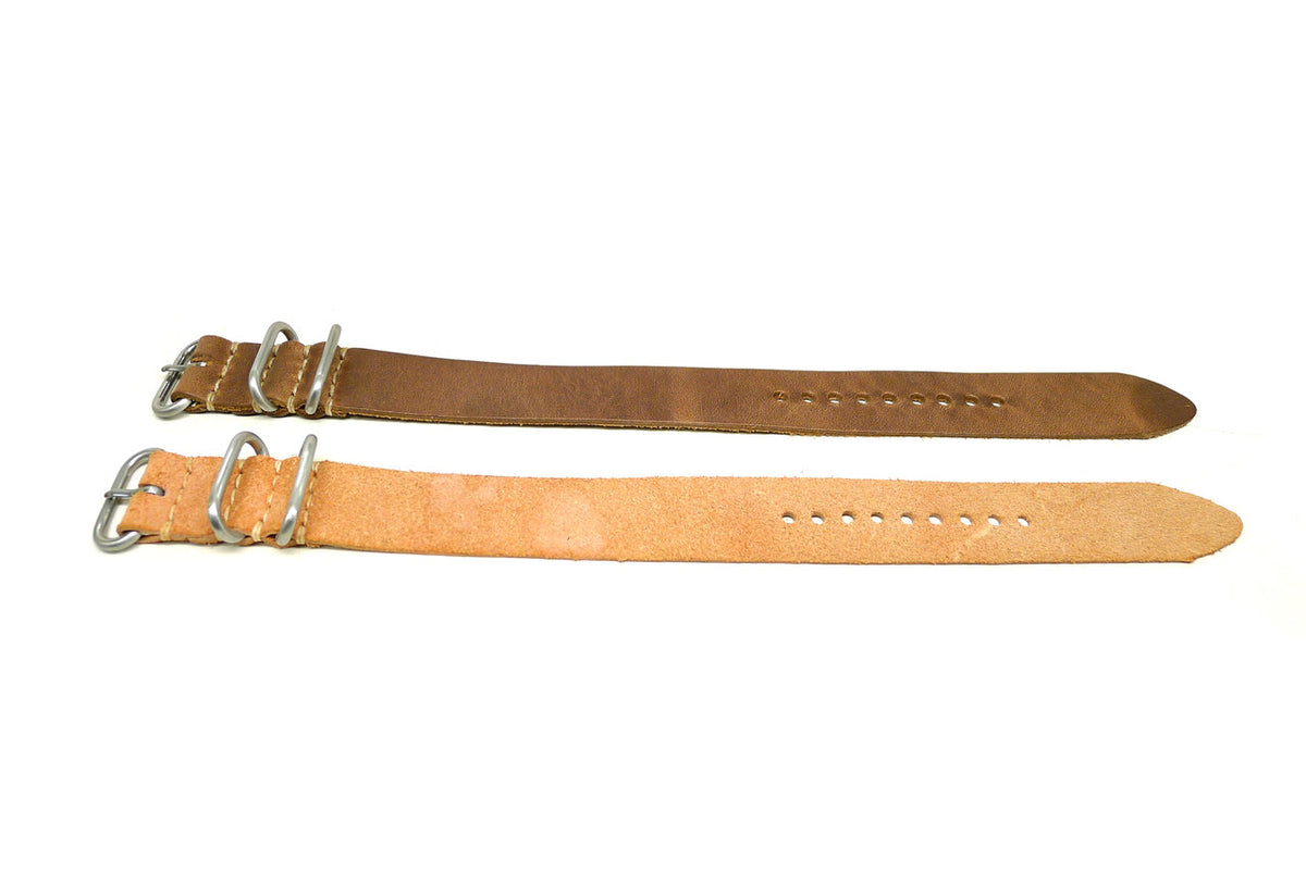 24mm Horween Leather watch strap 2-pack, set 24Z18