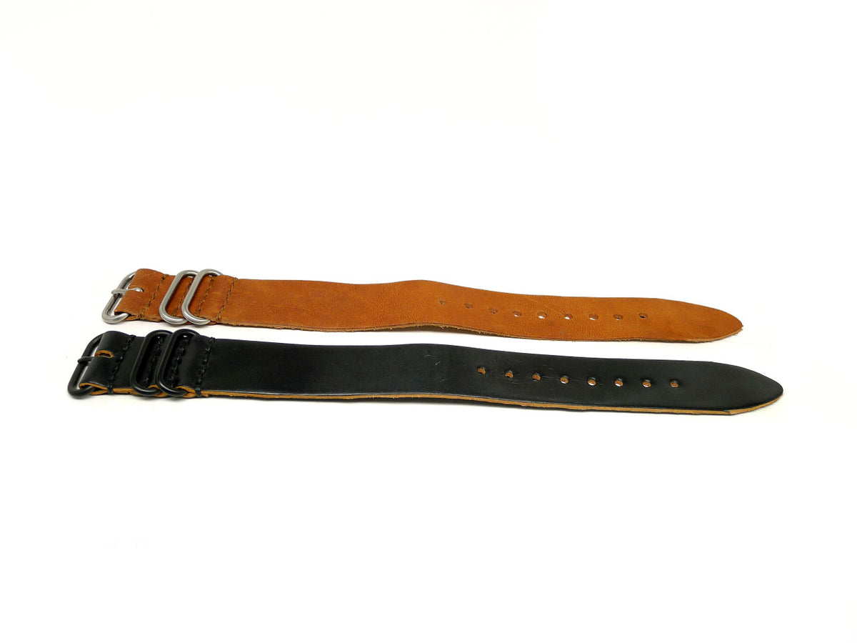 26mm Horween Shell Cordovan watch strap 2-pack, set 26-15