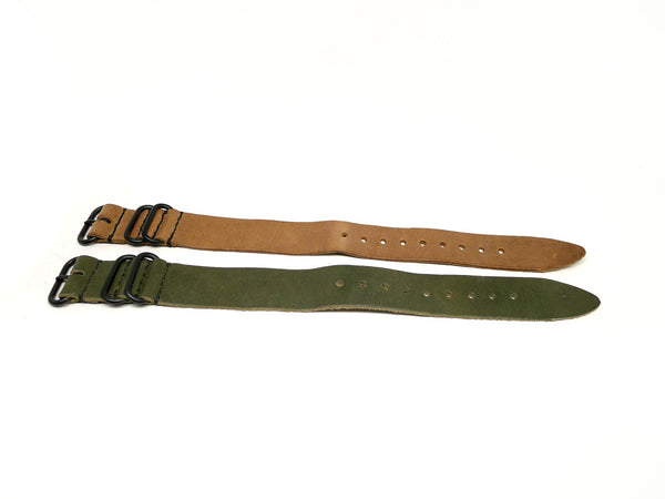 26mm Horween Leather Strap 2x Pack - Set 26-28