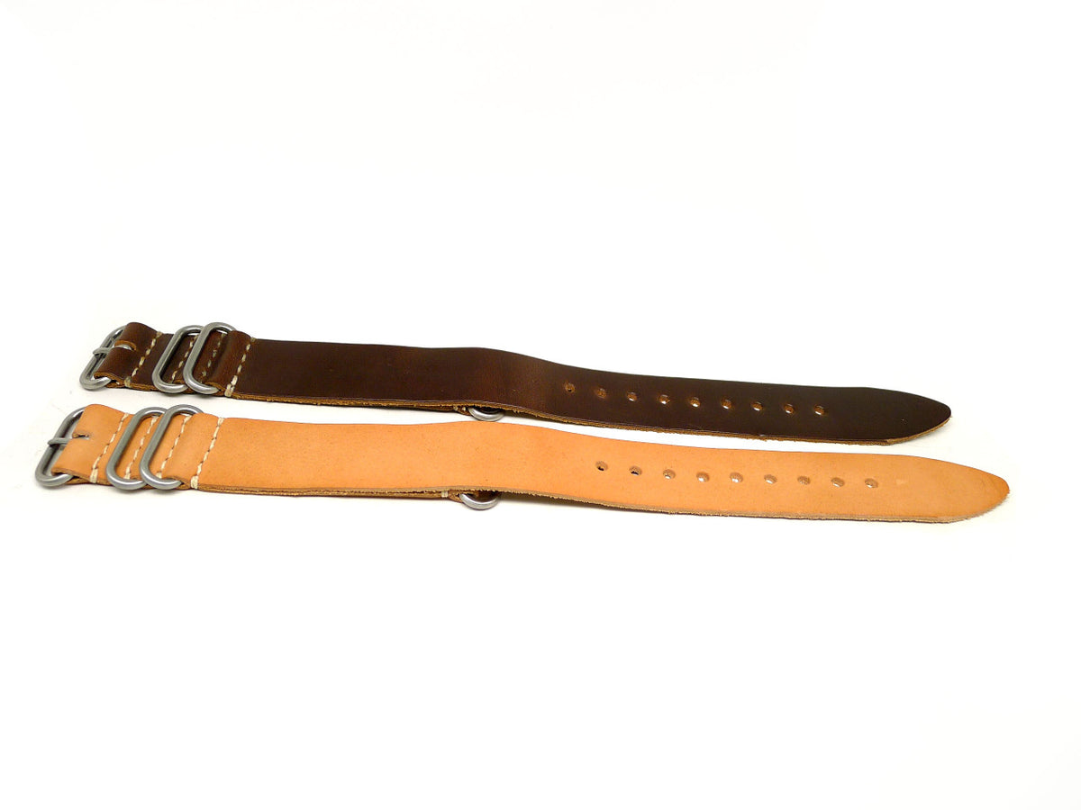 26mm Horween Leather watch strap 2-pack, set 26-34