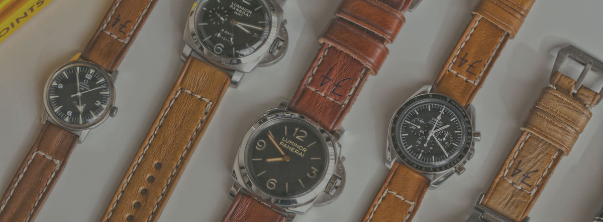 Da Luca 74 vintage leather watch strap