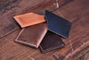 Group Of Angle Wallets Made From Genuine Horween Leathers by DaLuca Straps.