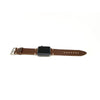 Apple Watch Strap Horween Brown Chromexcel Leather Space Grey Adapter DaLuca Straps.