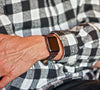 Apple Strap Color 8 Shell Cordovan Wrist 2 Custom By DaLuca Straps.