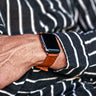 Apple Strap Natural Shell Cordovan Main Custom By DaLuca Straps.