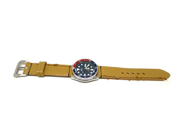 Full view of Armistice Watch Strap 22mm by Da Luca Straps