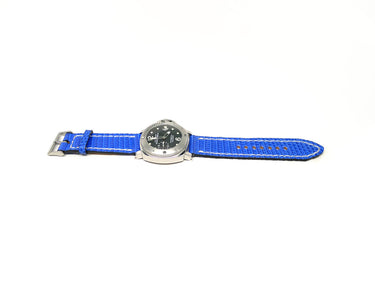 Full view of Azullean Lizard Watch Strap 24mm by Da Luca Straps