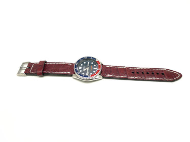 Full view of Beezt Alligator Watch Strap 22mm by Da Luca Straps