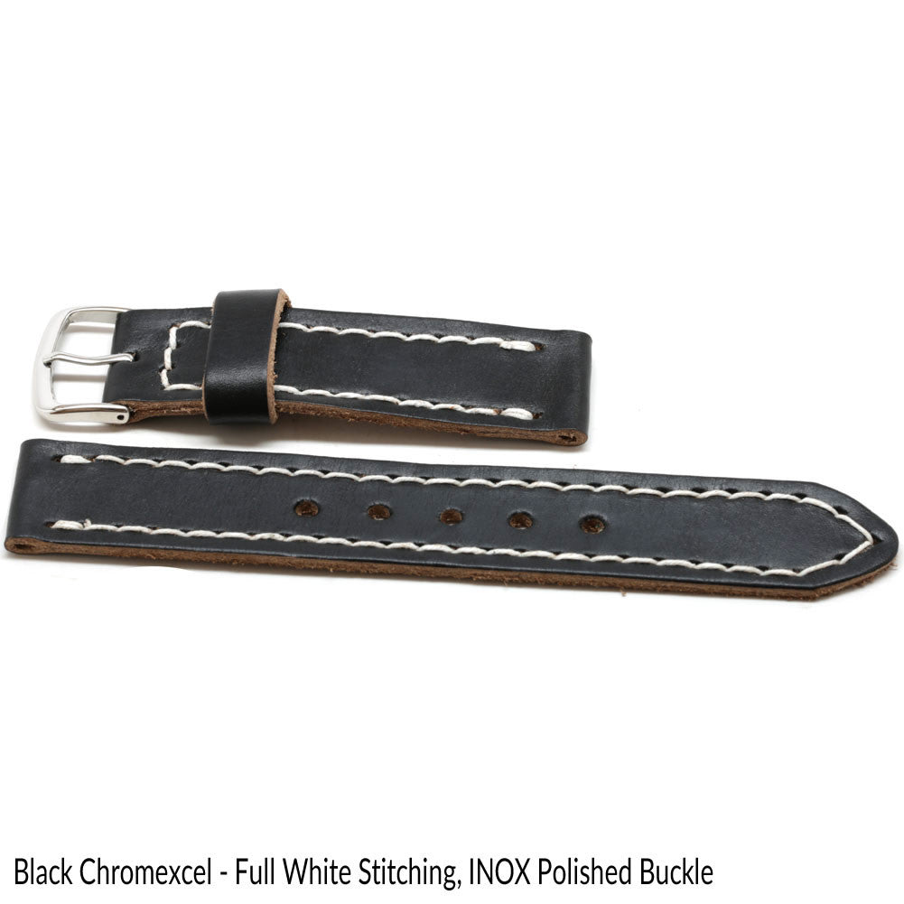 Black CXL Watch Strap By DaLuca Straps.