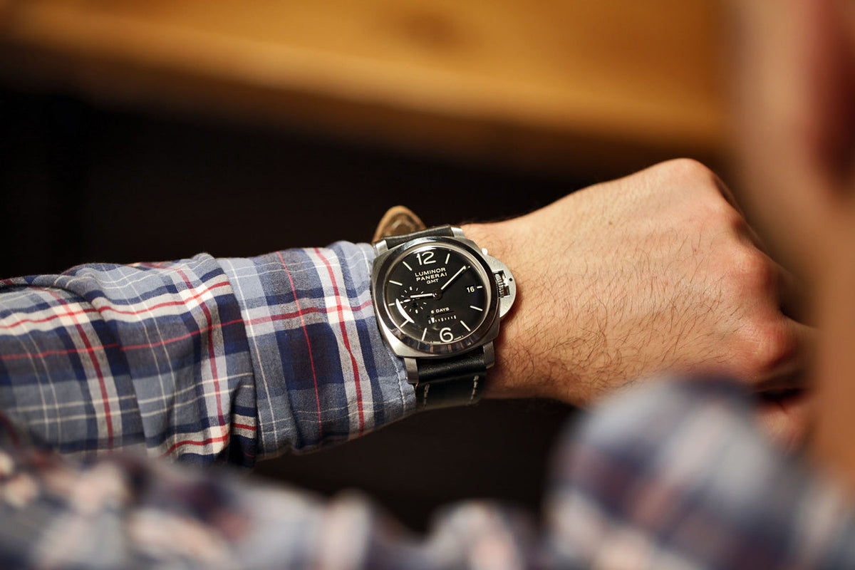 Vintage French Ammo Military Watch Band In Black By DaLuca Straps.