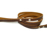 Handmade 1/2" Brown Leather Dog Leash - Small/Medium (SKU C) Clearance