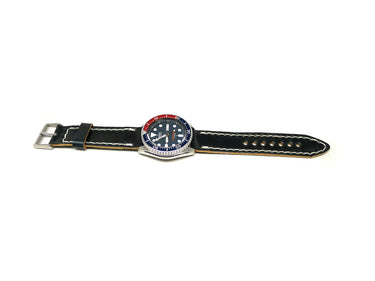 Full view of Caffae Watch Strap 22mm by Da Luca Straps
