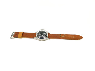 Full view of Caldeau Watch Strap 24mm by Da Luca Straps